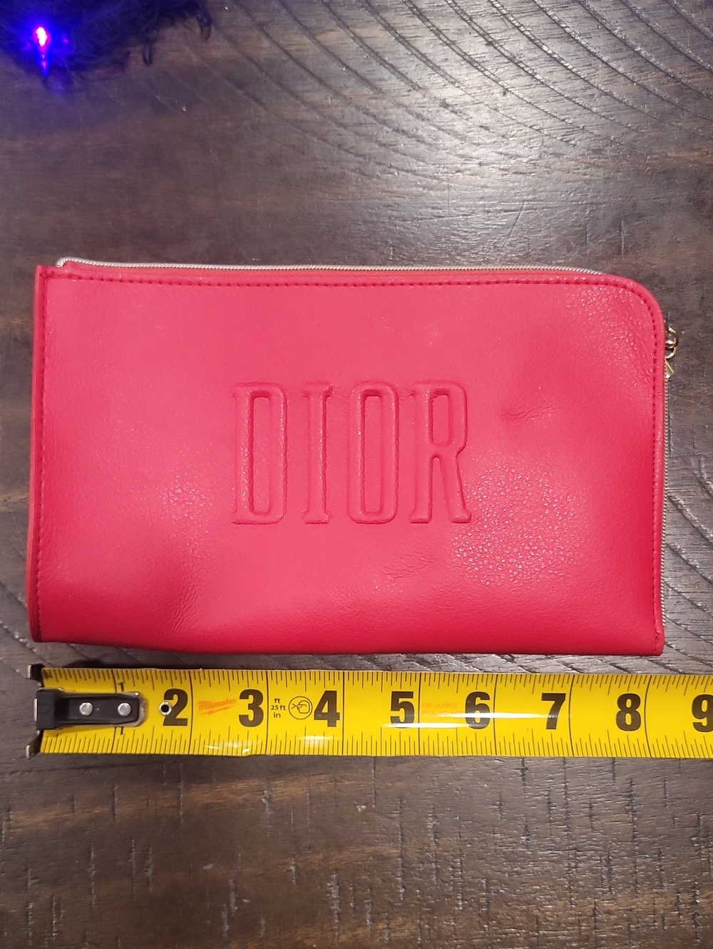 Dior Embossed Red Parfum Pouch